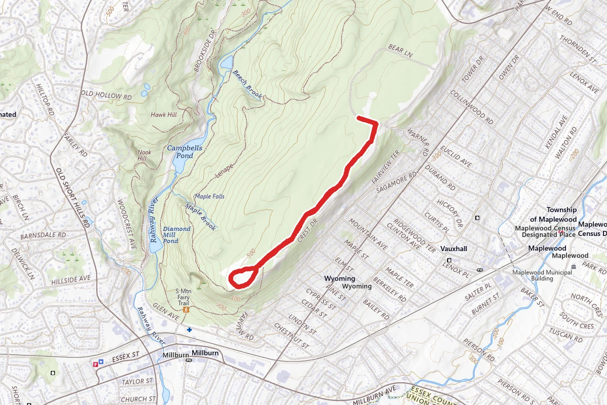 Crest Trail to Crest Loop