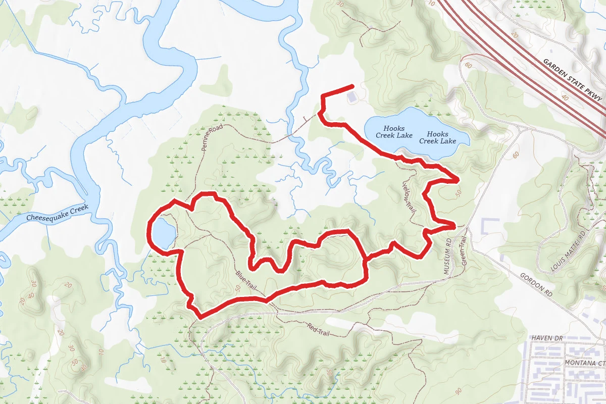 Cheesequake Yellow and Blue Loop Trail