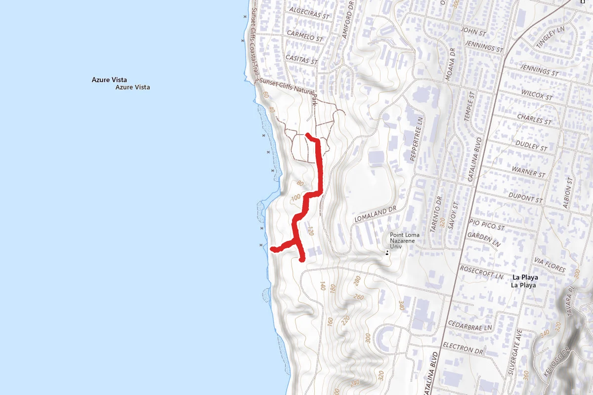 Sunset Cliffs Park Trail