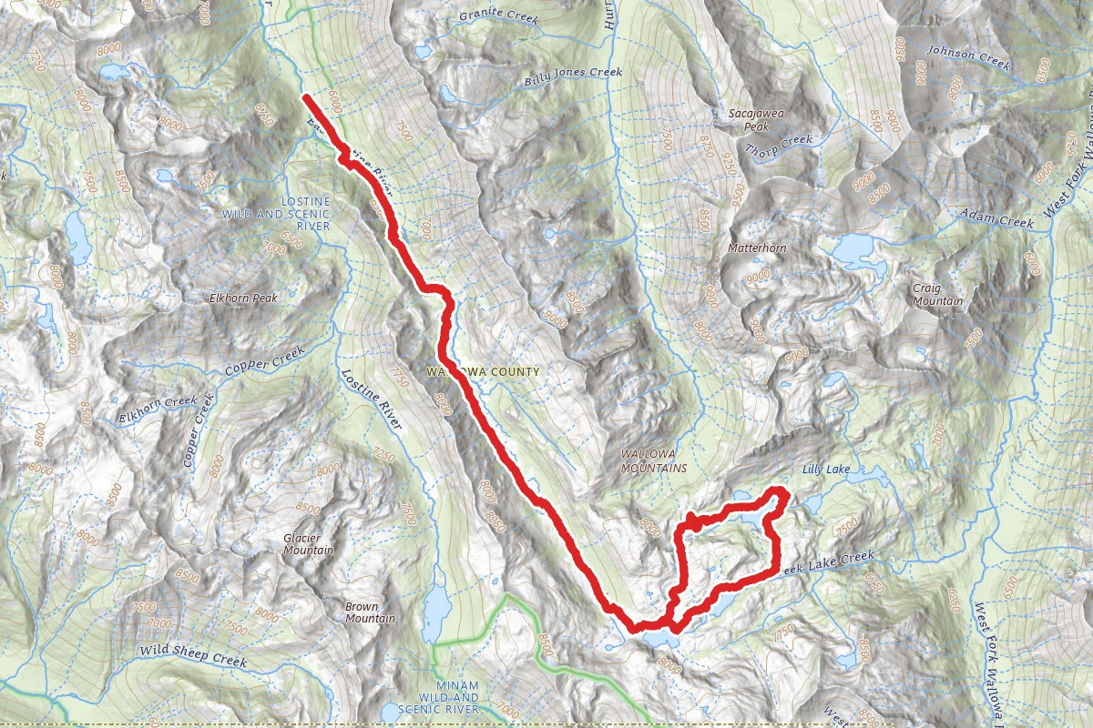Lakes Basin via East Fork Lostine Trail