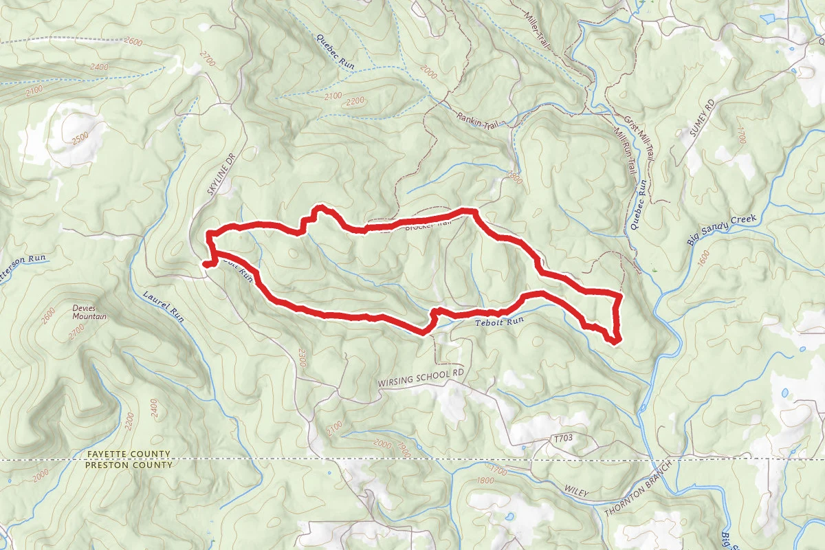 Quebec Run Wild Area Trail