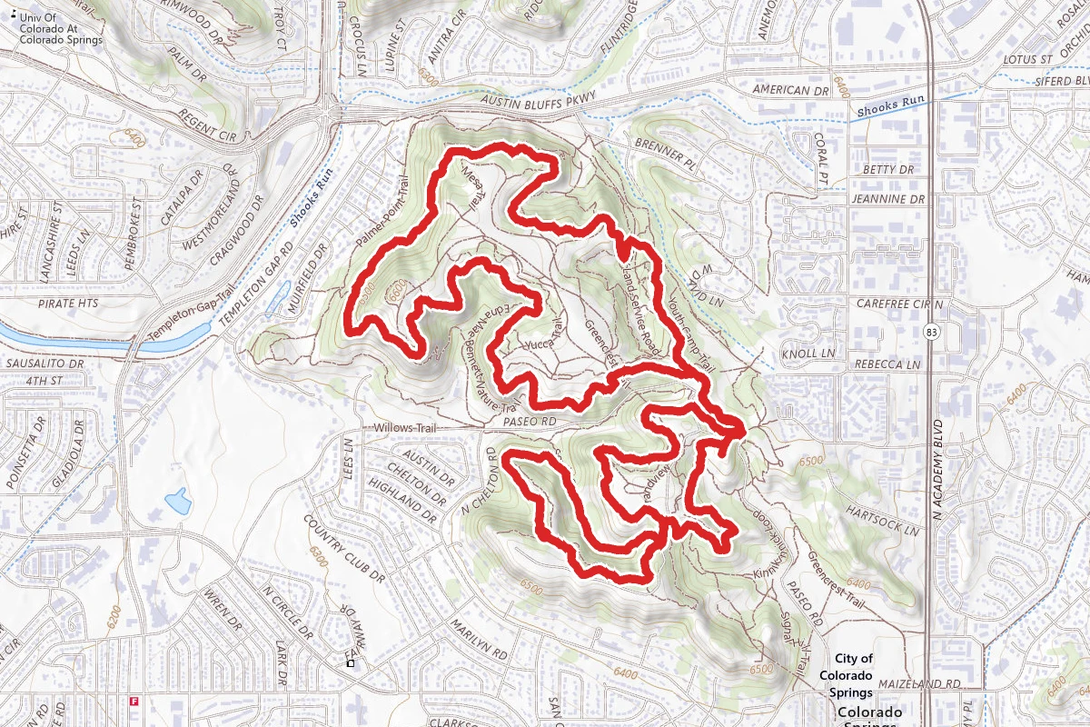 Palmer Park Outer Loop Trail