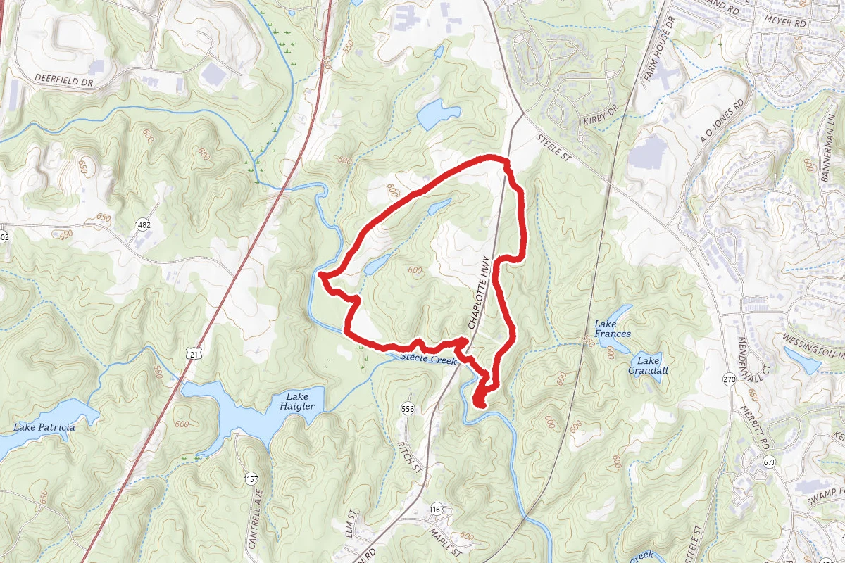North Steele Creek and Blue Star Trail Loop