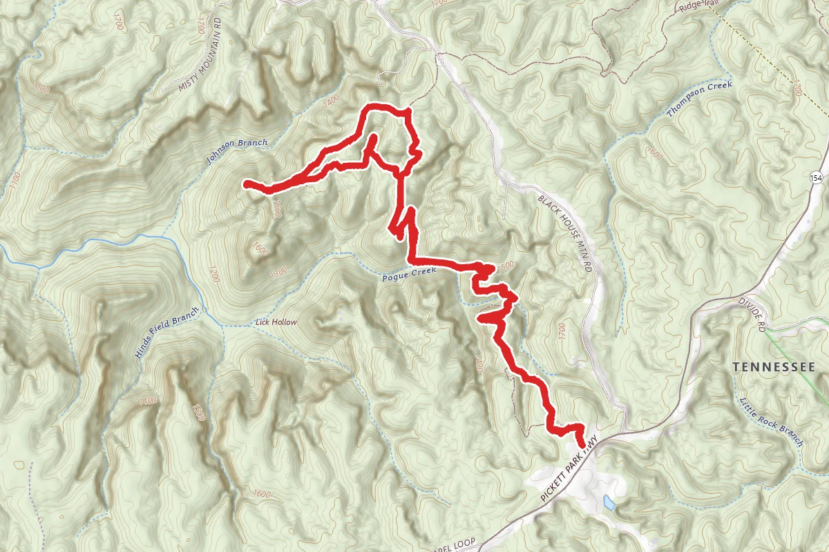 Pogue Creek Overlook and Upper Canyon Trails