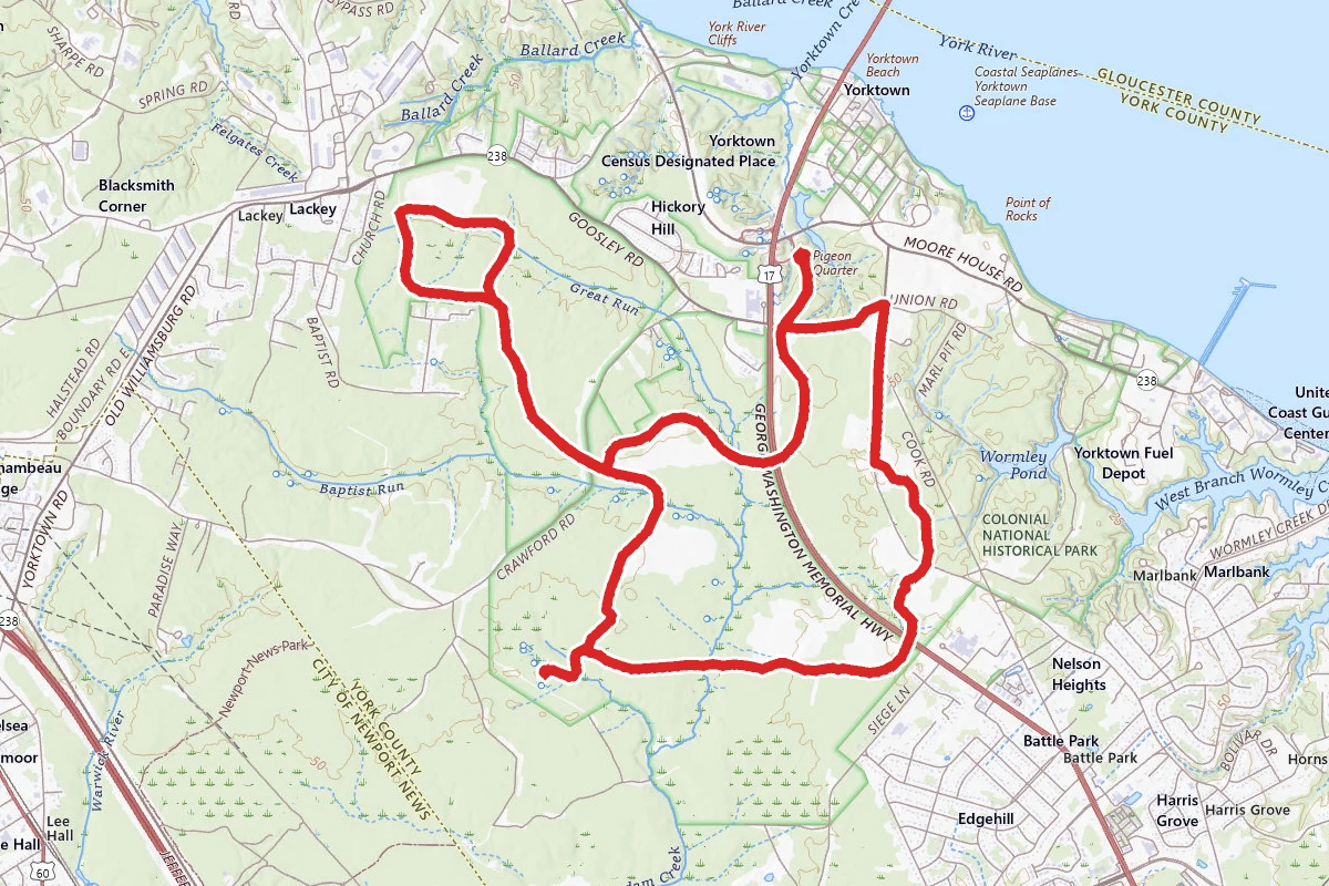 Yorktown Battlefield Historic Encampment Tour