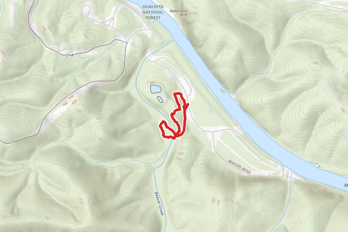 Pine Ridge Trail at Beavers Bend