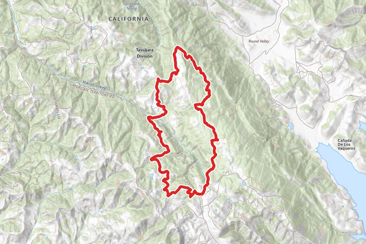 Clyma, Mollock, Highland Ridge, Eagle, Volvon Loop, Valley View, Volvon, Blue Oak, Hummingbird, Condor Trails Loop