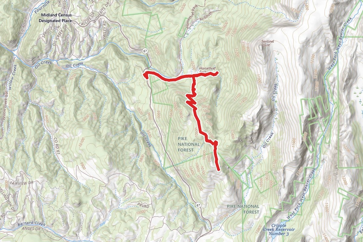 Pancake Rocks and Horsethief Falls Trail
