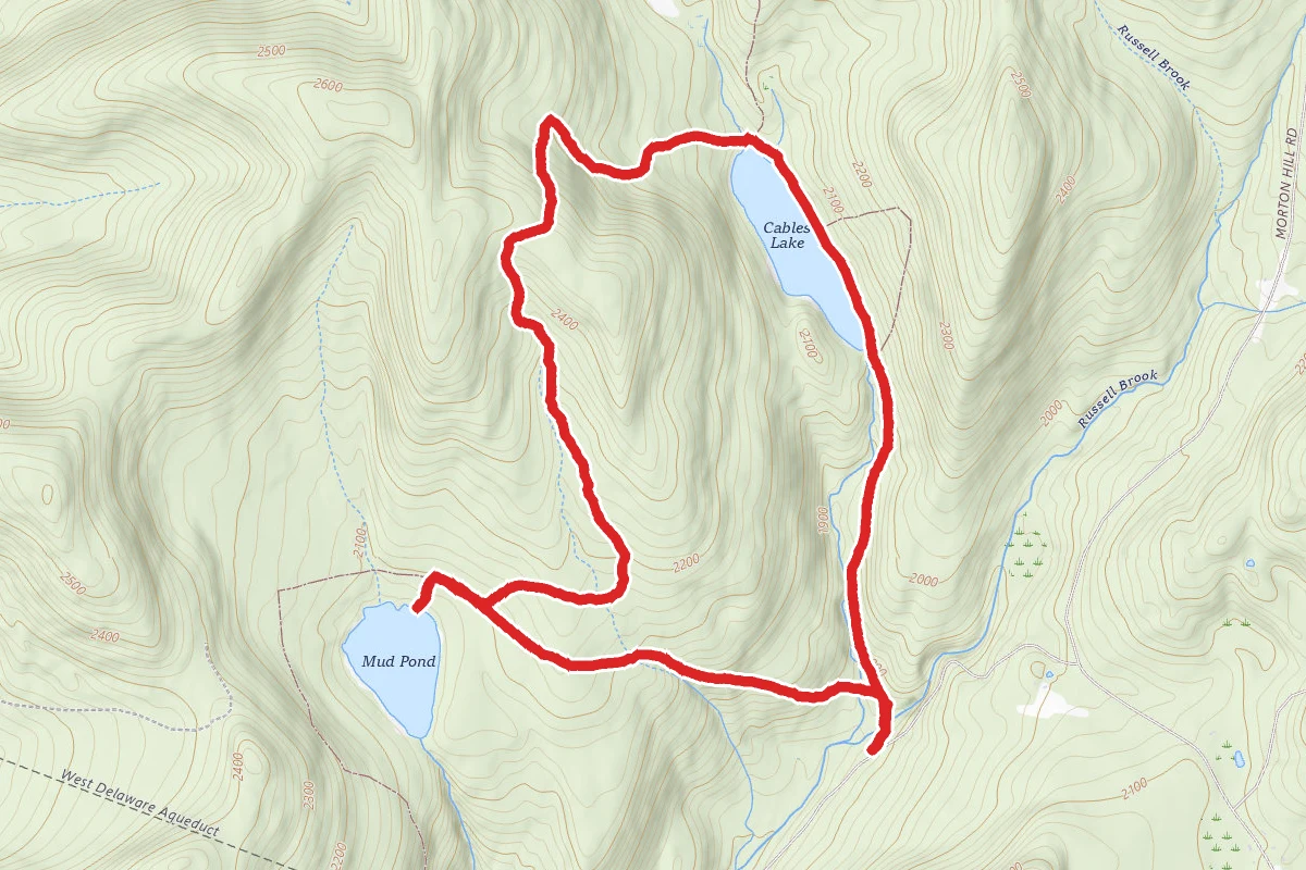 Snowmobile, Mud Pond, Trout Pond Loop