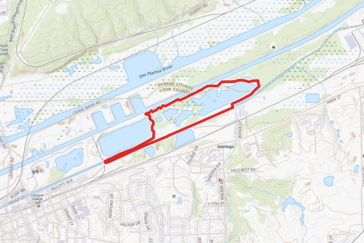 Heritage Quarries Recreation Area I&M Canal Trail Loop