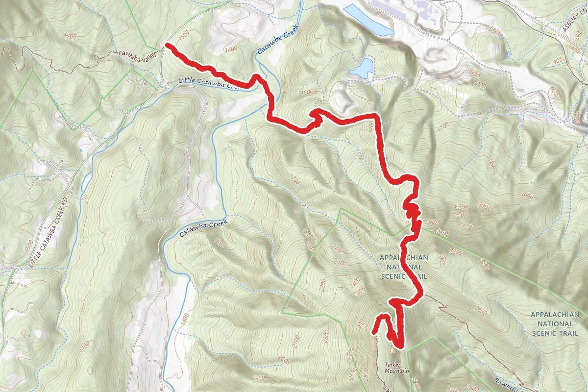 Tinker Cliffs via Andy Layne Trail