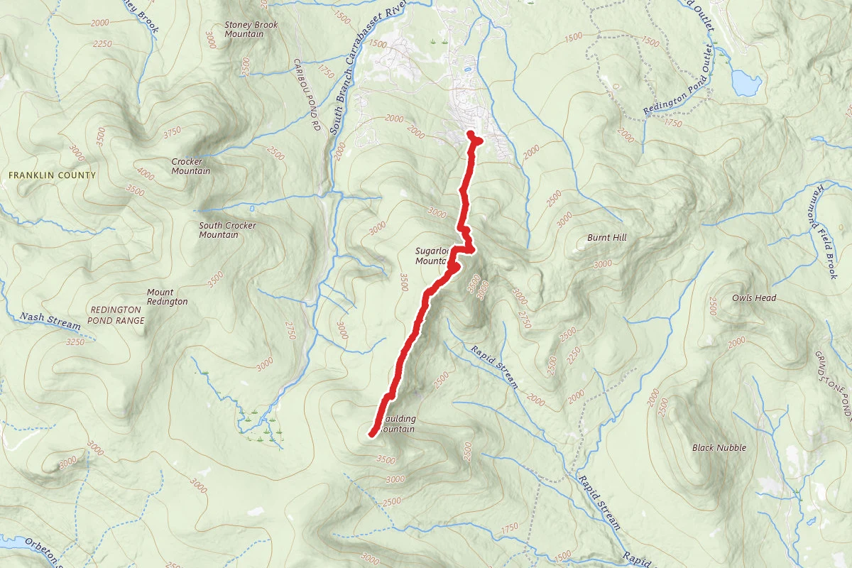 Spaulding Mountain via Sugarloaf Ski Resort and Appalachian Trail