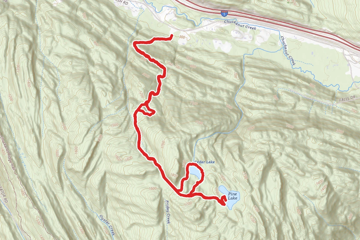 Pine and Cedar Lakes Trail