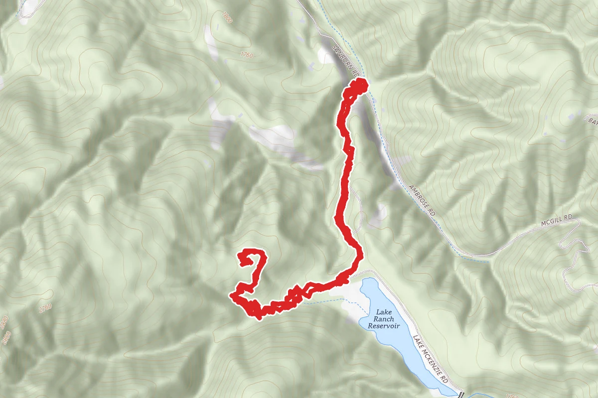 Lake Ranch Trail to John Nicholas West