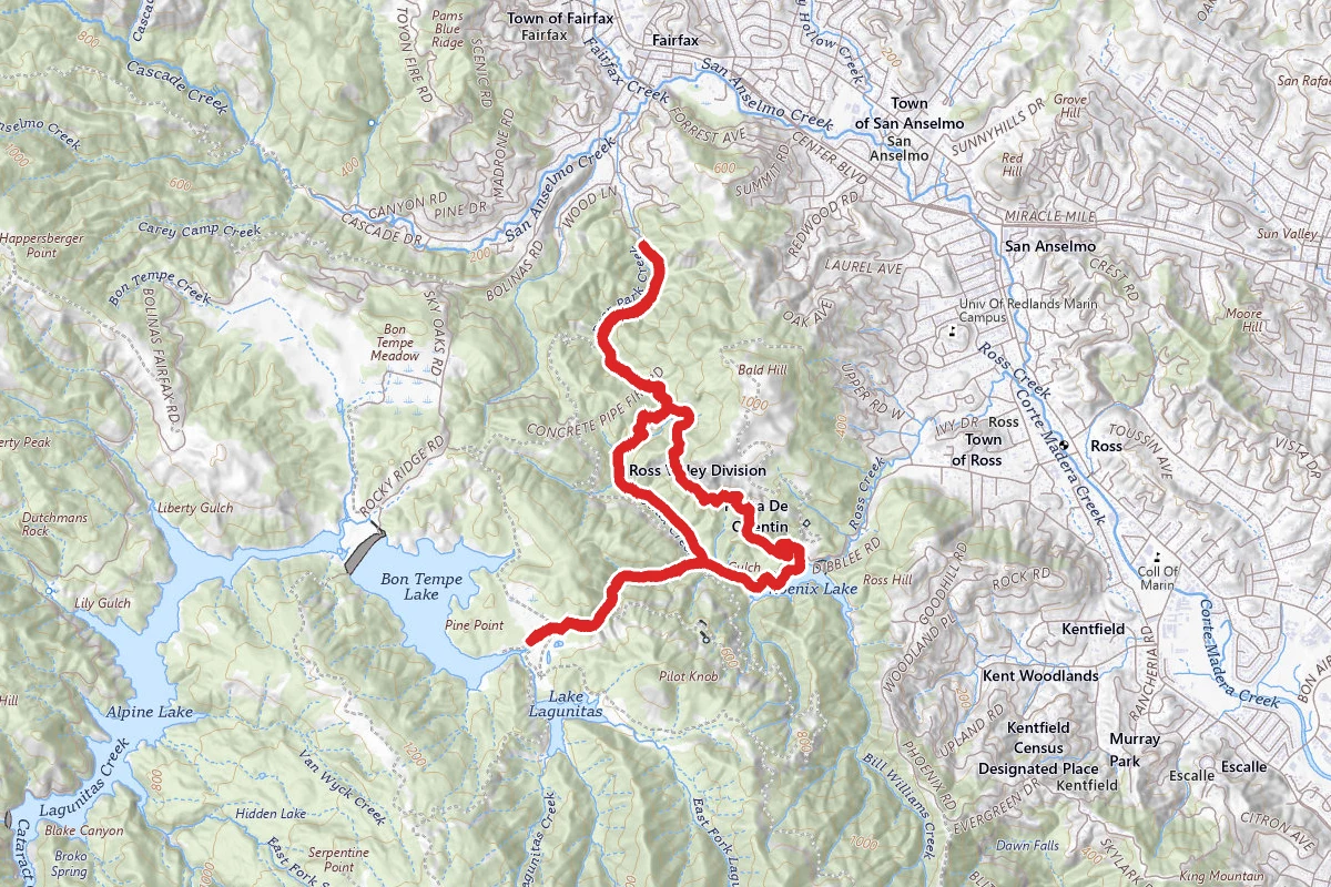Bon Tempe Lake and Phoenix Lake Loop