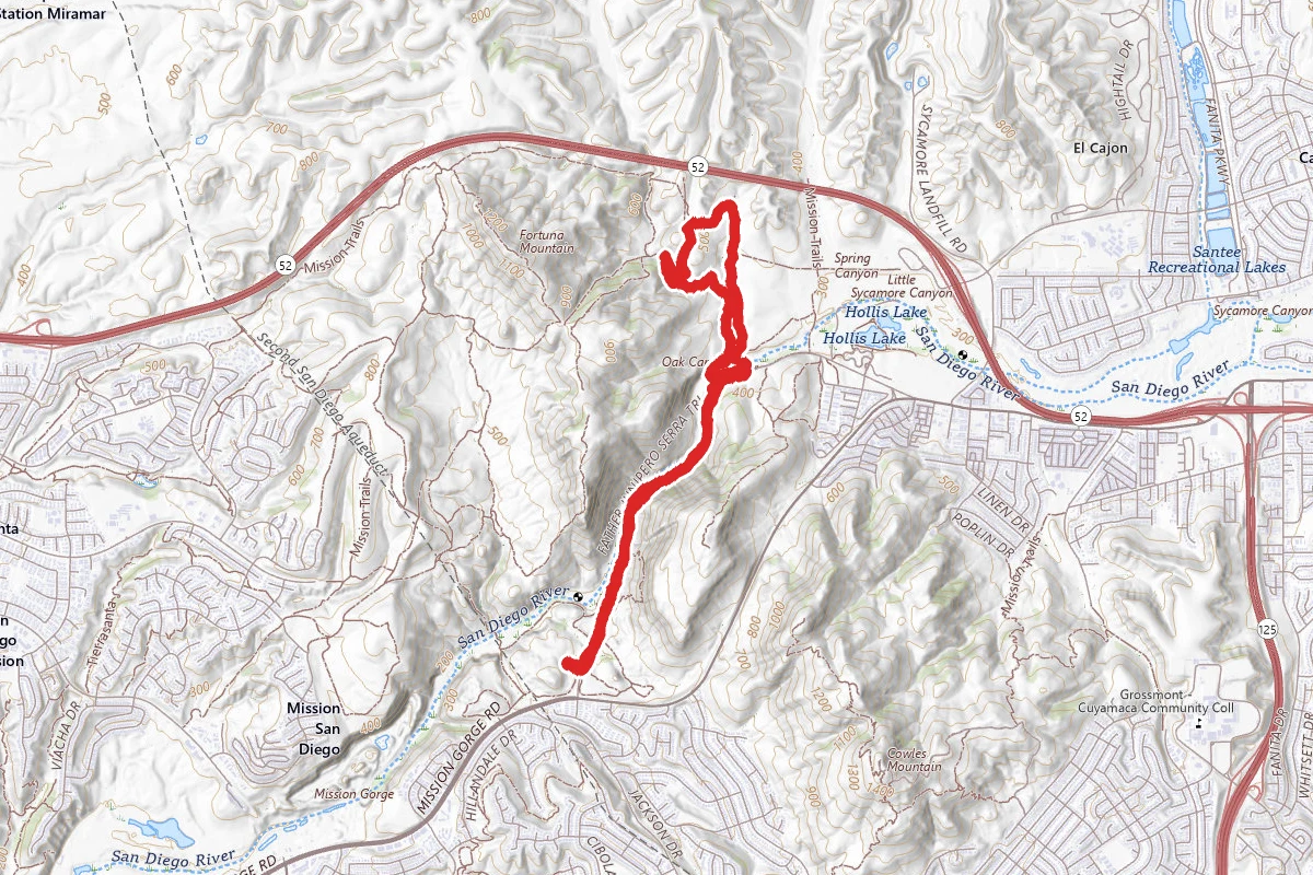 Junipero Serra and Oak Canyon Trail