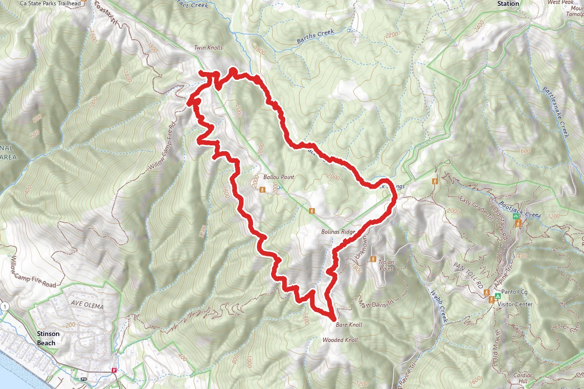 Cataract and Coastal Trail Loop