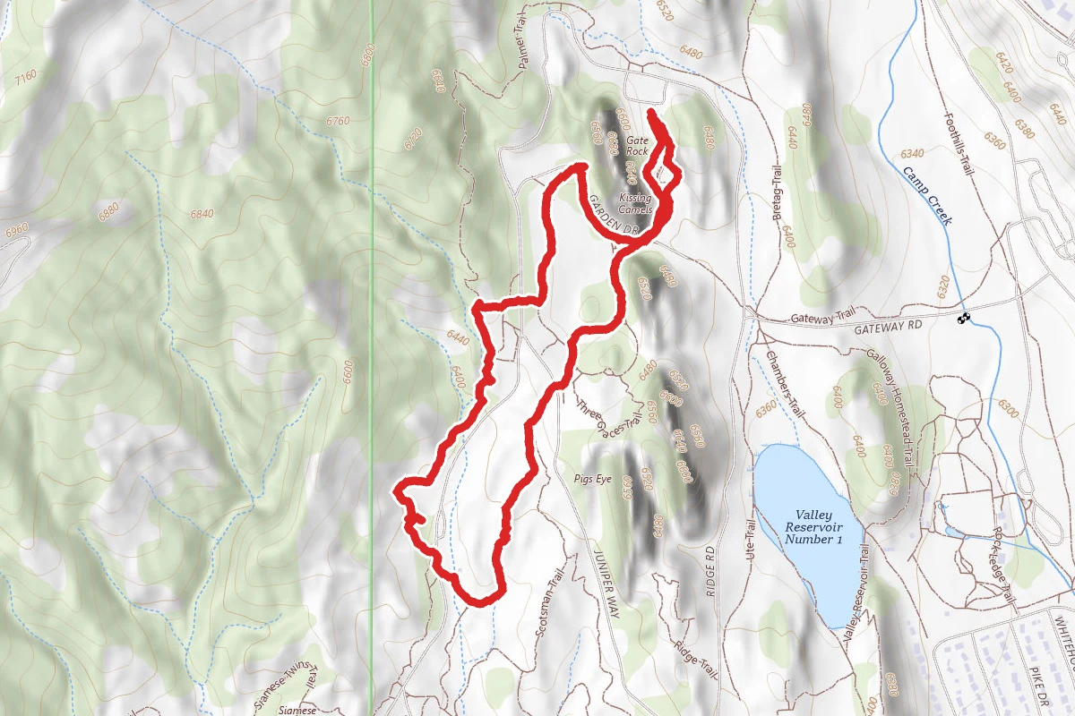 Central Garden, Palmer Trail, Scottsman Trail Loop