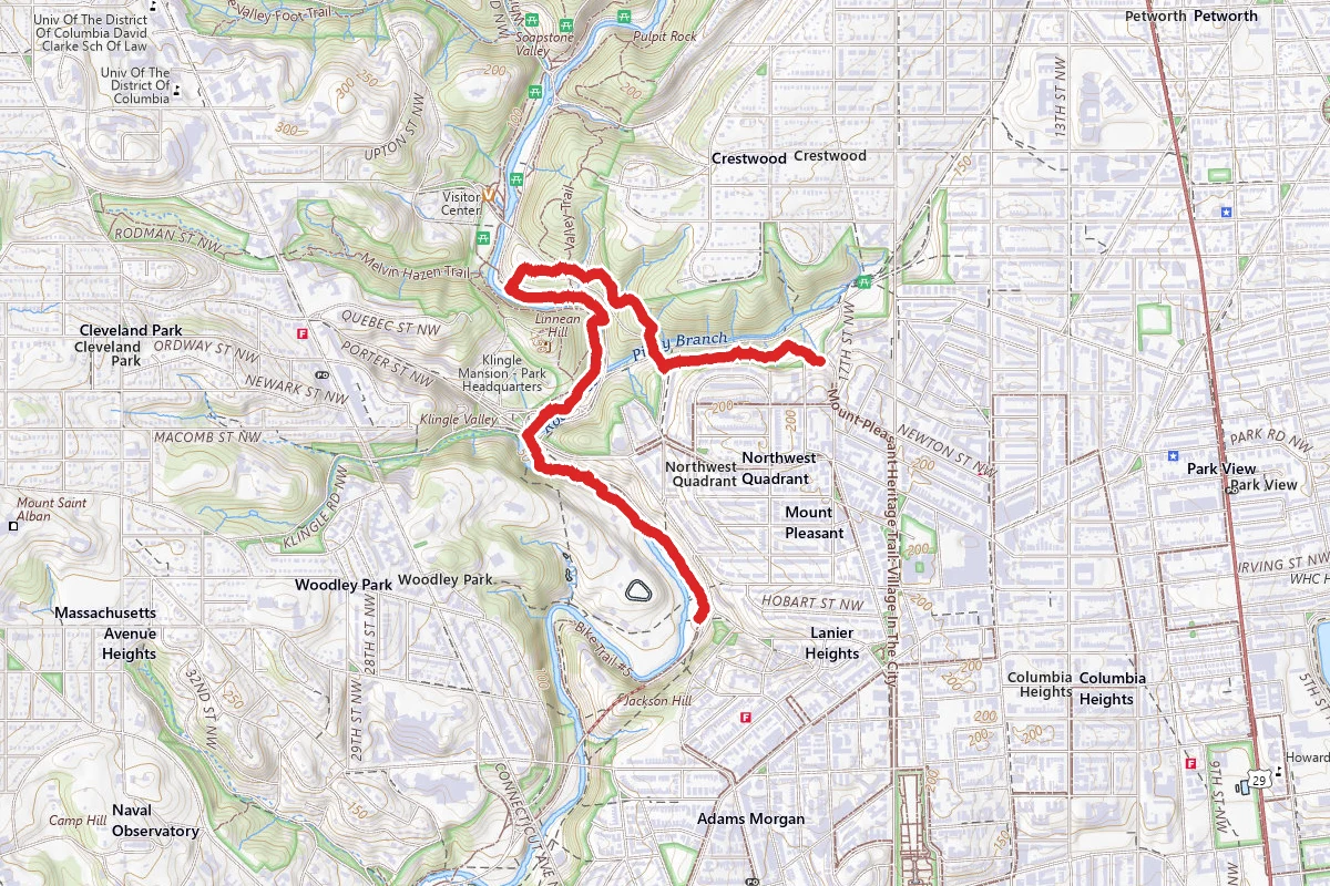 Rock Creek and Piney Branch Trail