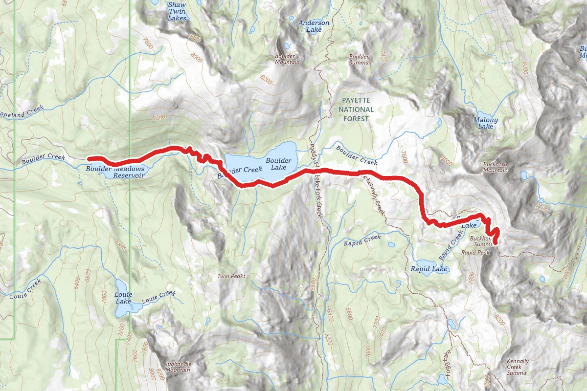 Summit Lake and Buckhorn Summit Trail