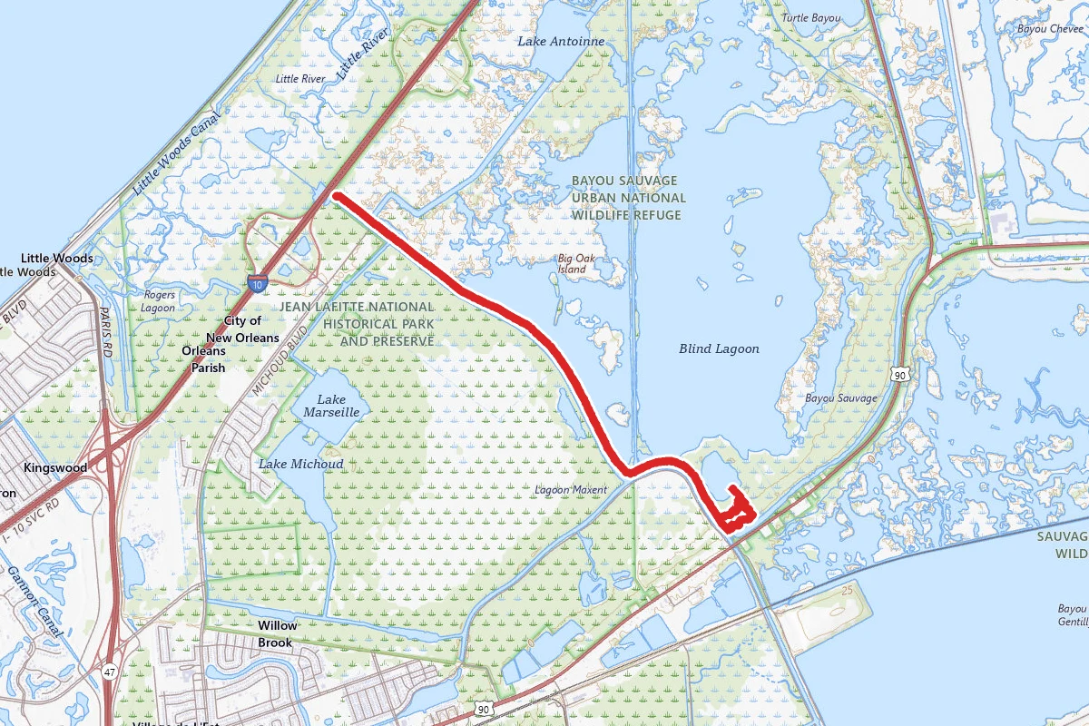 Bayou Sauvage Ridge Trail