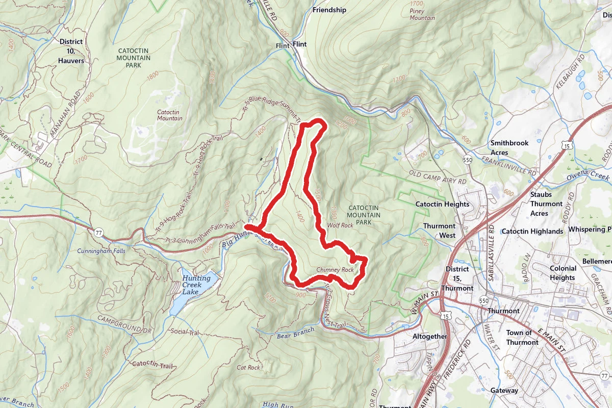 Thurmont Vista and Wolf Rock