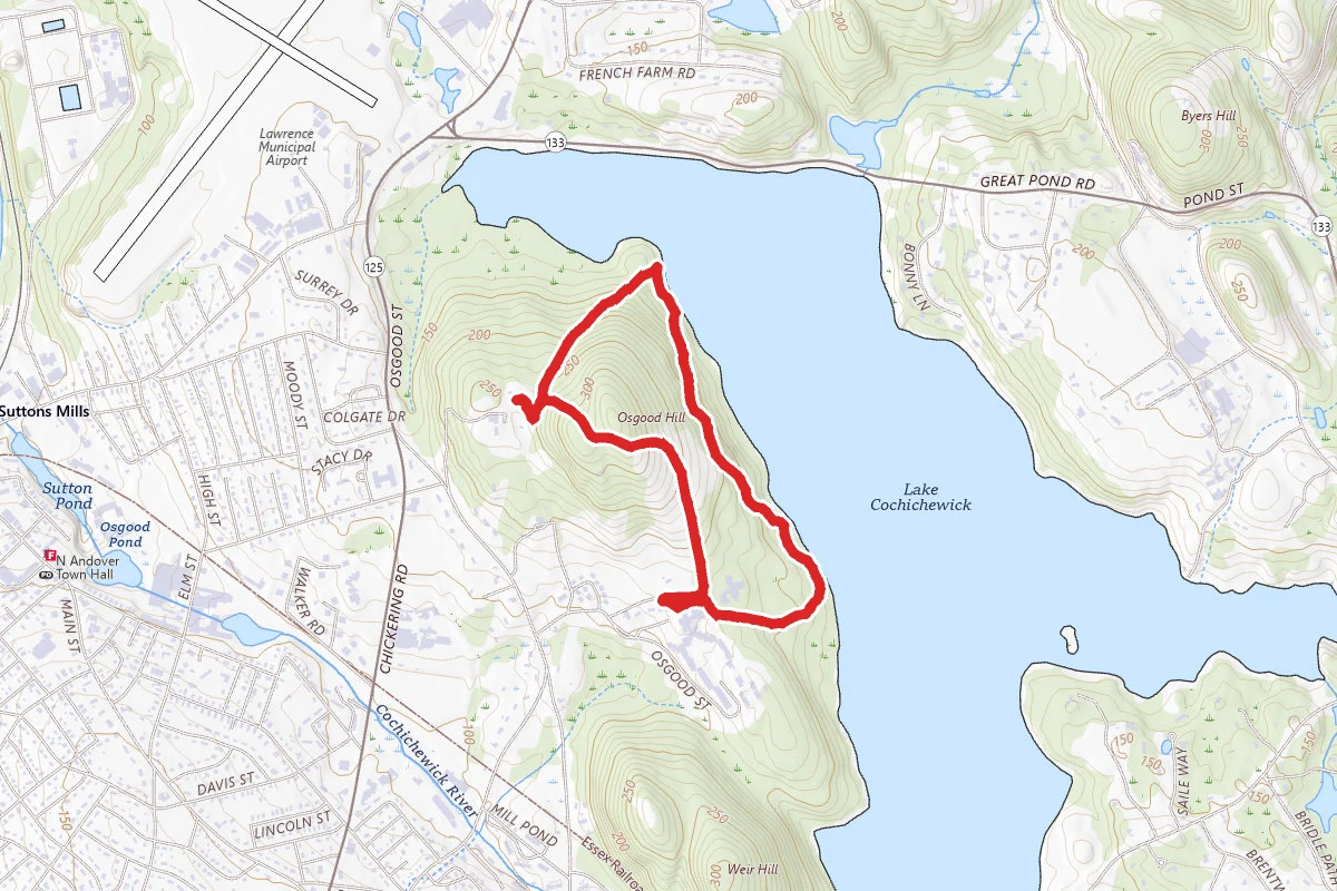 Osgood Hill Loop via Osgood Hill Trail to Summit Trail
