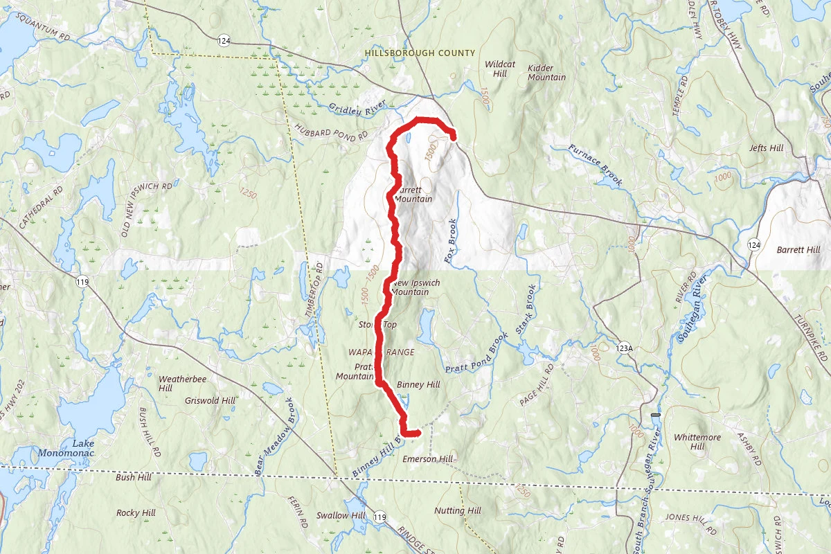 Wapack Trail (Barrett Mountain Section)