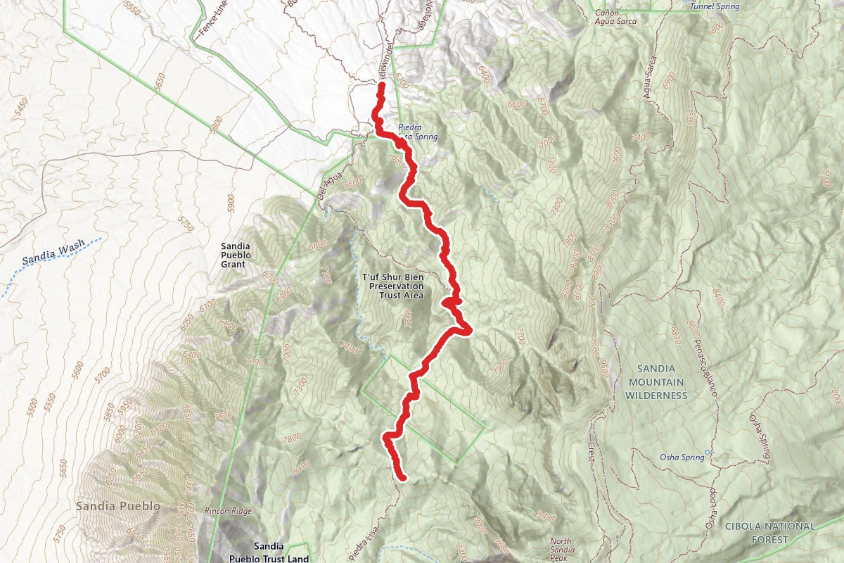 Piedra Lisa North Spring Trail