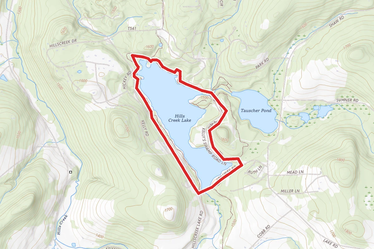 Hills Creek Lake Trail