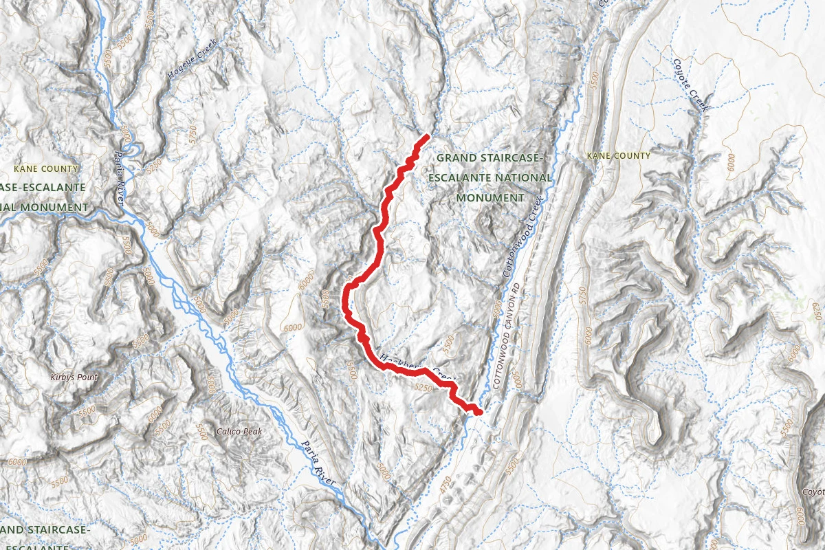 Lower Hackberry Canyon Trail