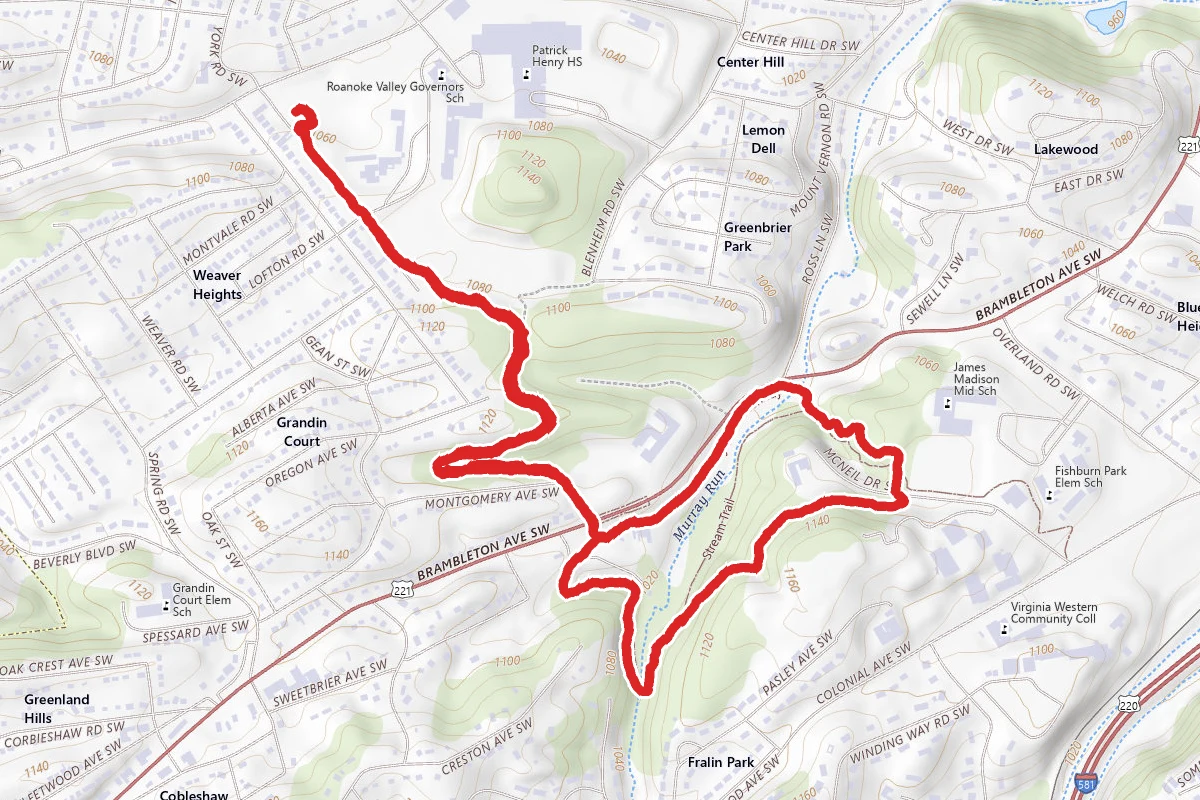 Murray Run Greenway and Hillside Trail Loop