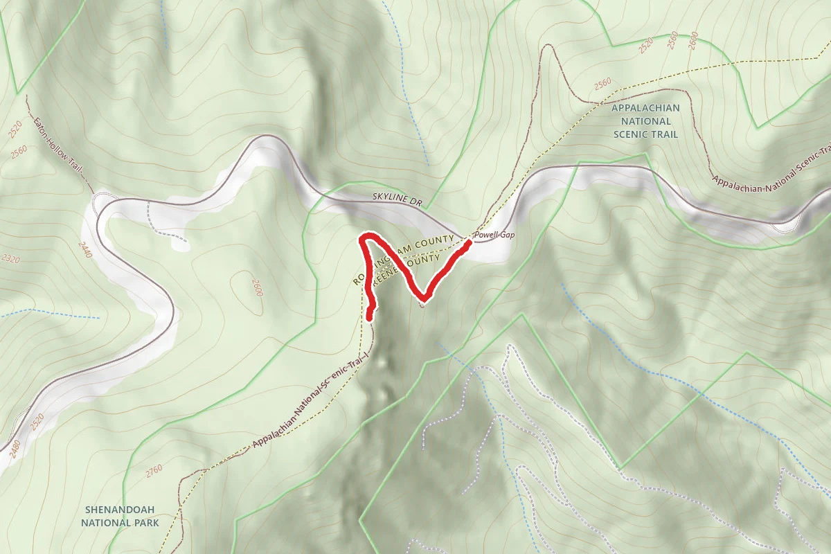 Powell Gap via Appalachian Trail