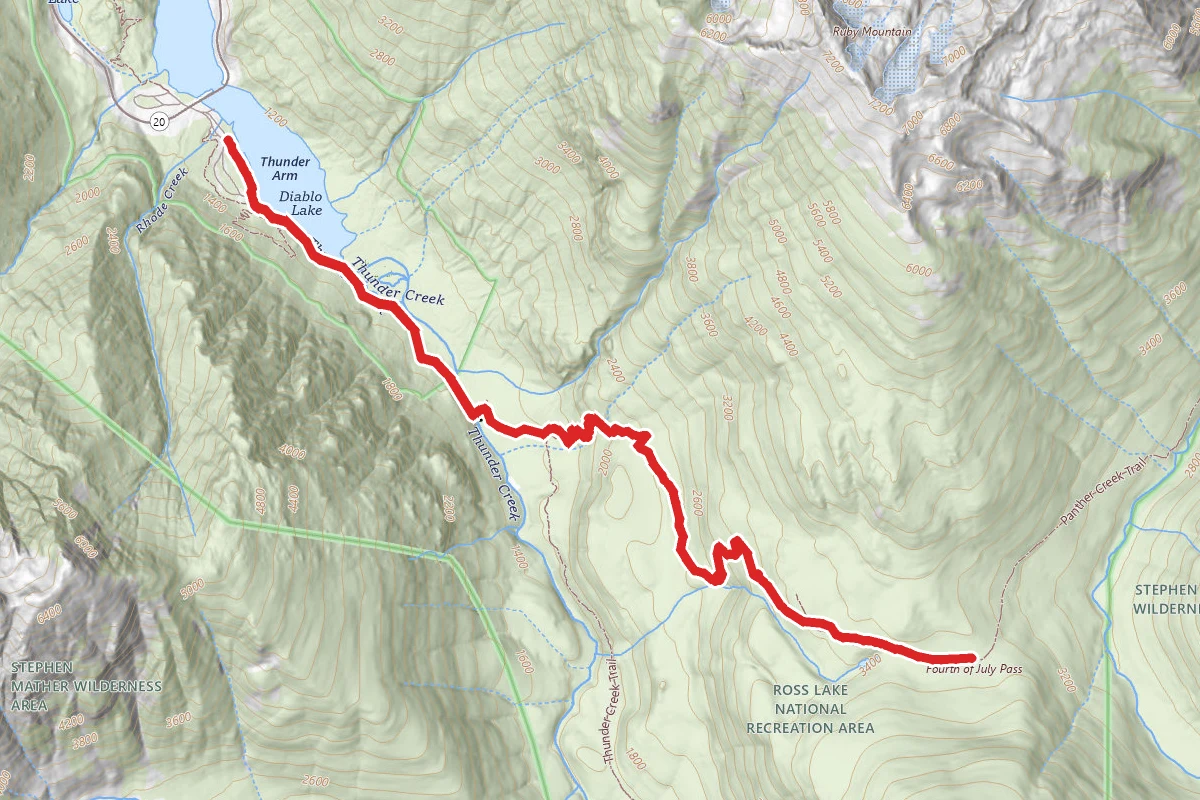 Fourth of July Pass via Panther Creek Trail