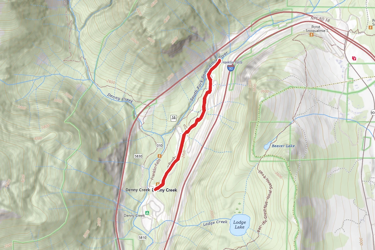 Wagonroad Trail to Franklin Falls
