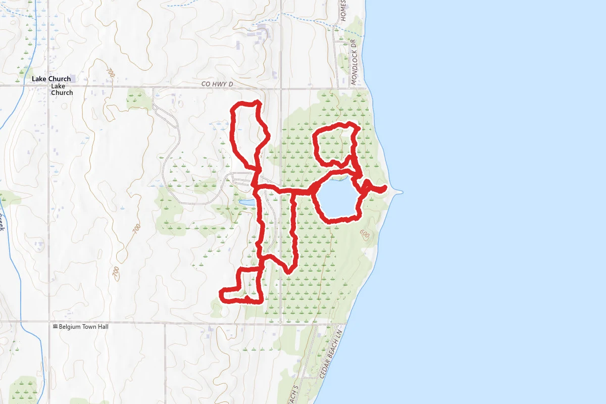 Quarry Lake and Harrington Beach Loop