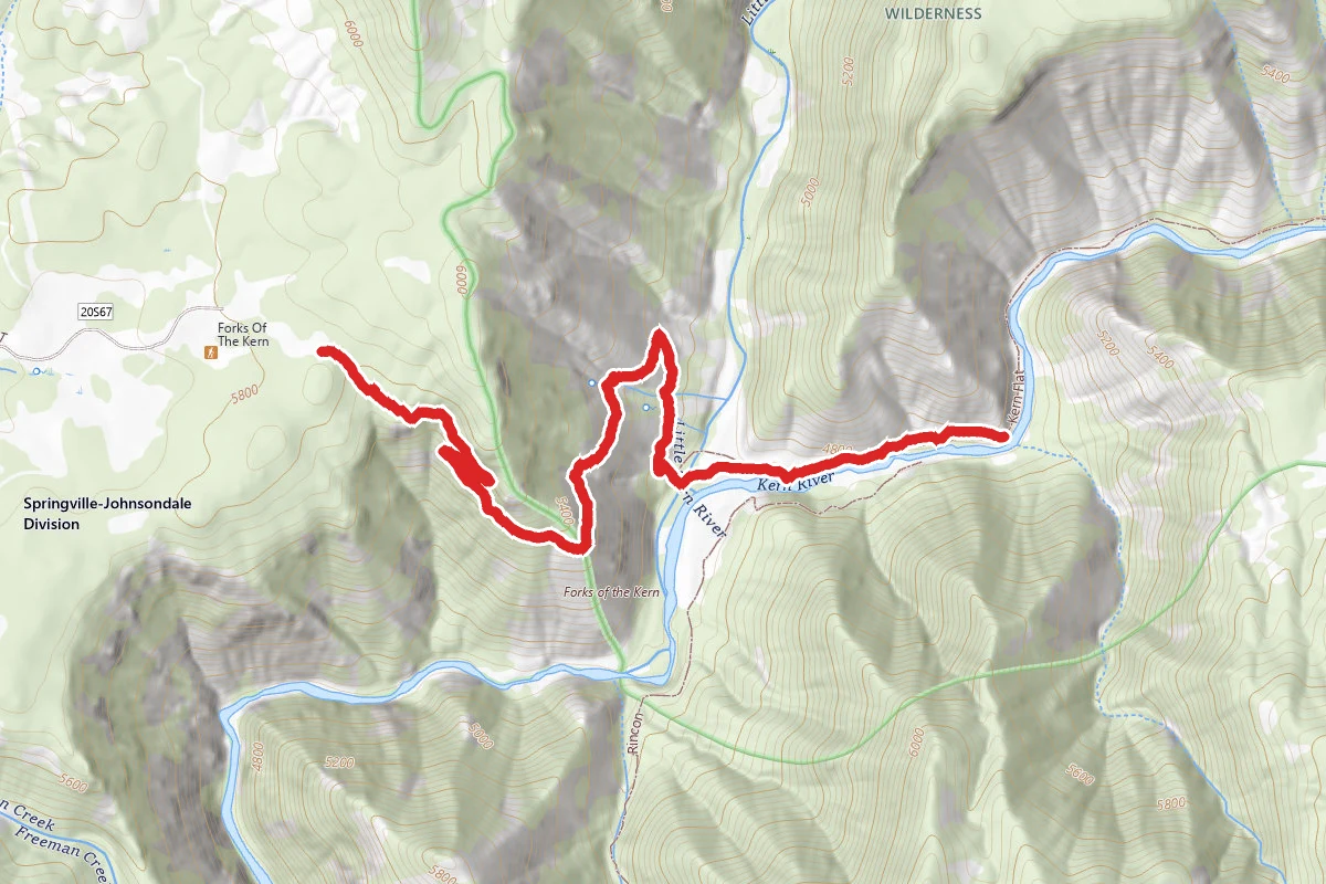 Forks of the Kern Trail
