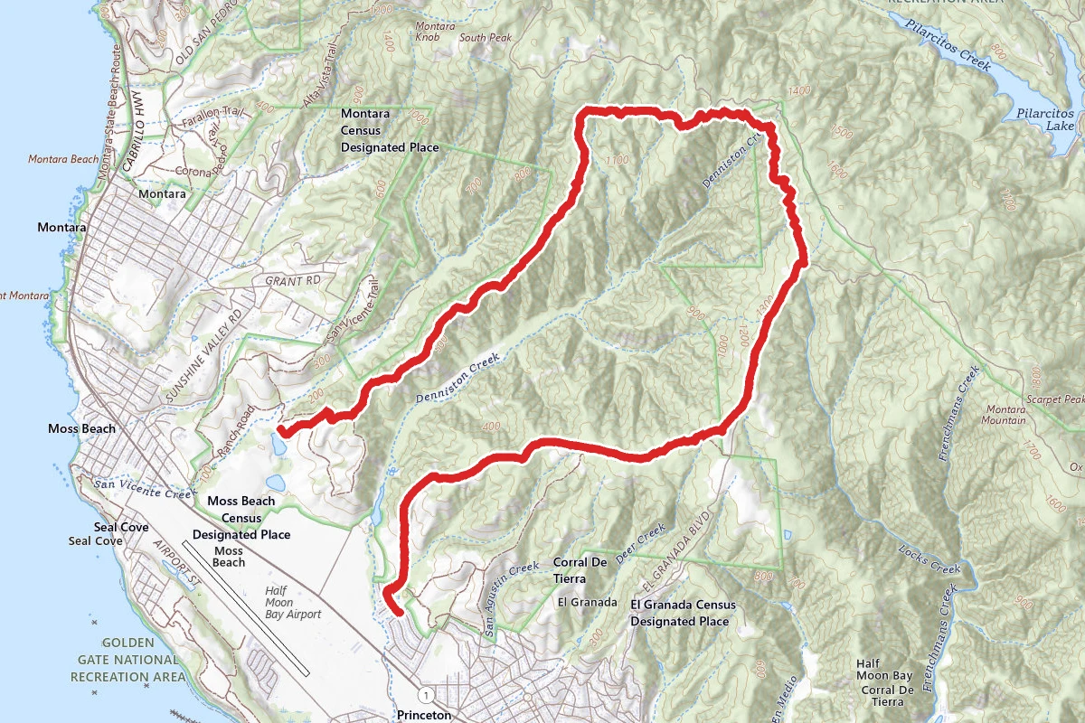 French Trail (God's) and Spine Trail (Sully's)