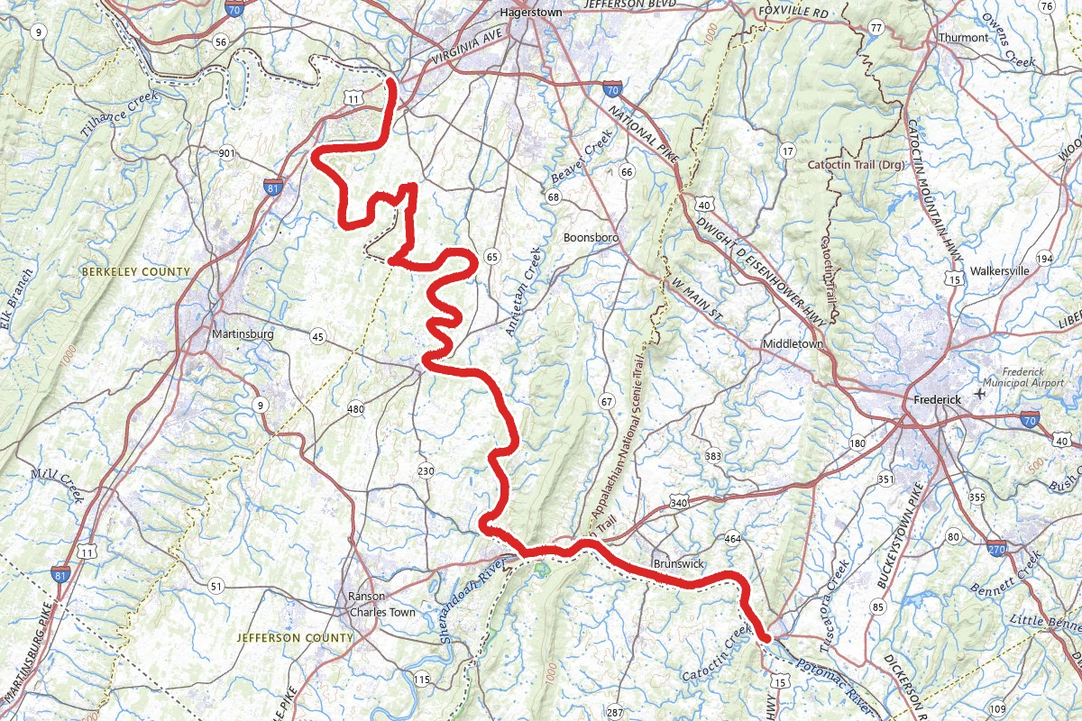C & O Canal Towpath Trail, Section #2