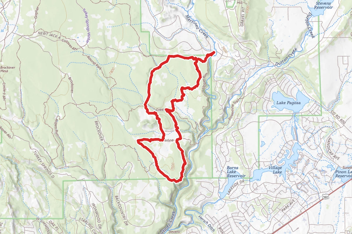 Newt Jack, Catamount, Lower Rim, Upper Rim Loop