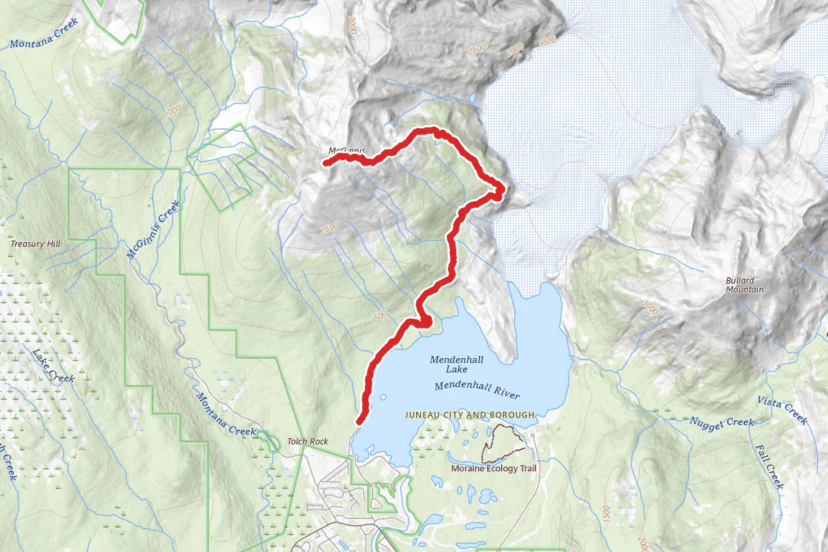 Mount McGinnis Trail via West Glacier Trail