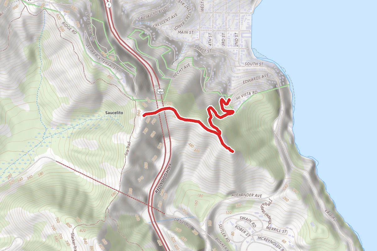 SCA Trail Overlook via Marion Avenue