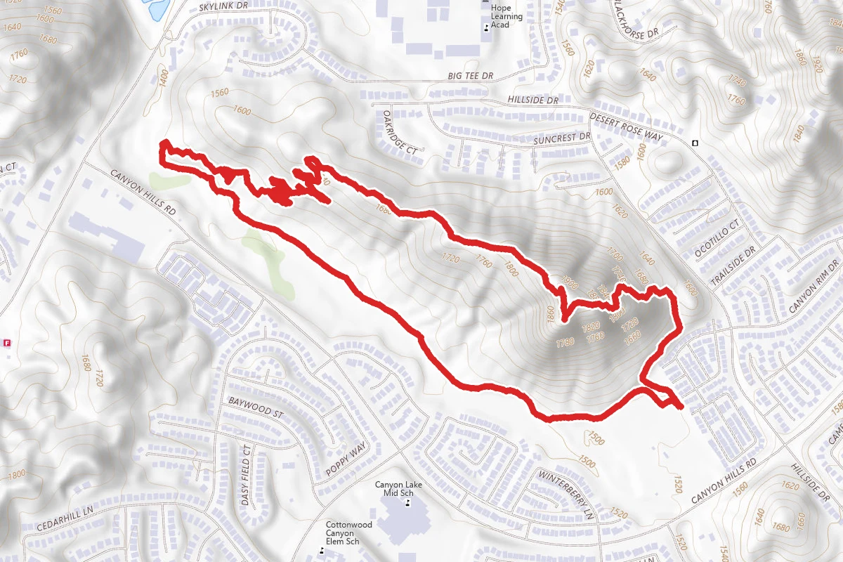 Canyon Hills Flag Pole Loop