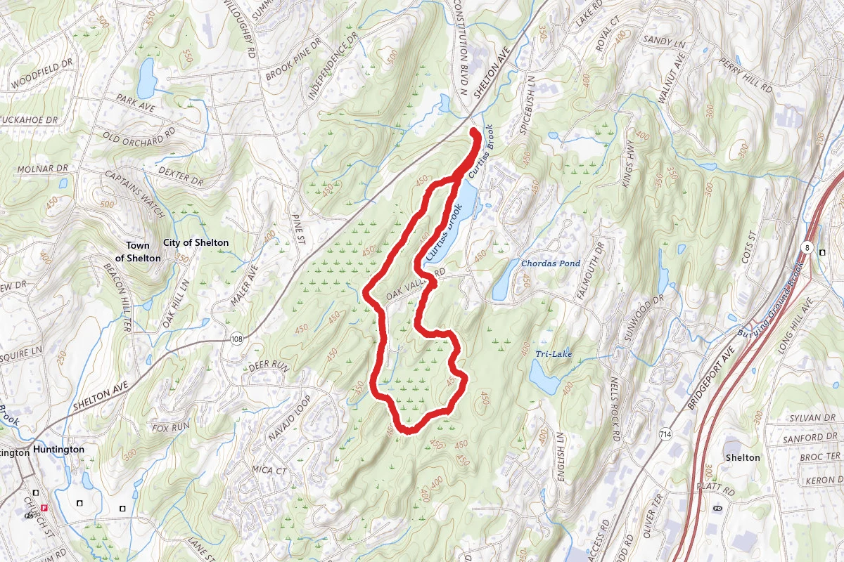 Shelton Dog Park to Reservoir Loop