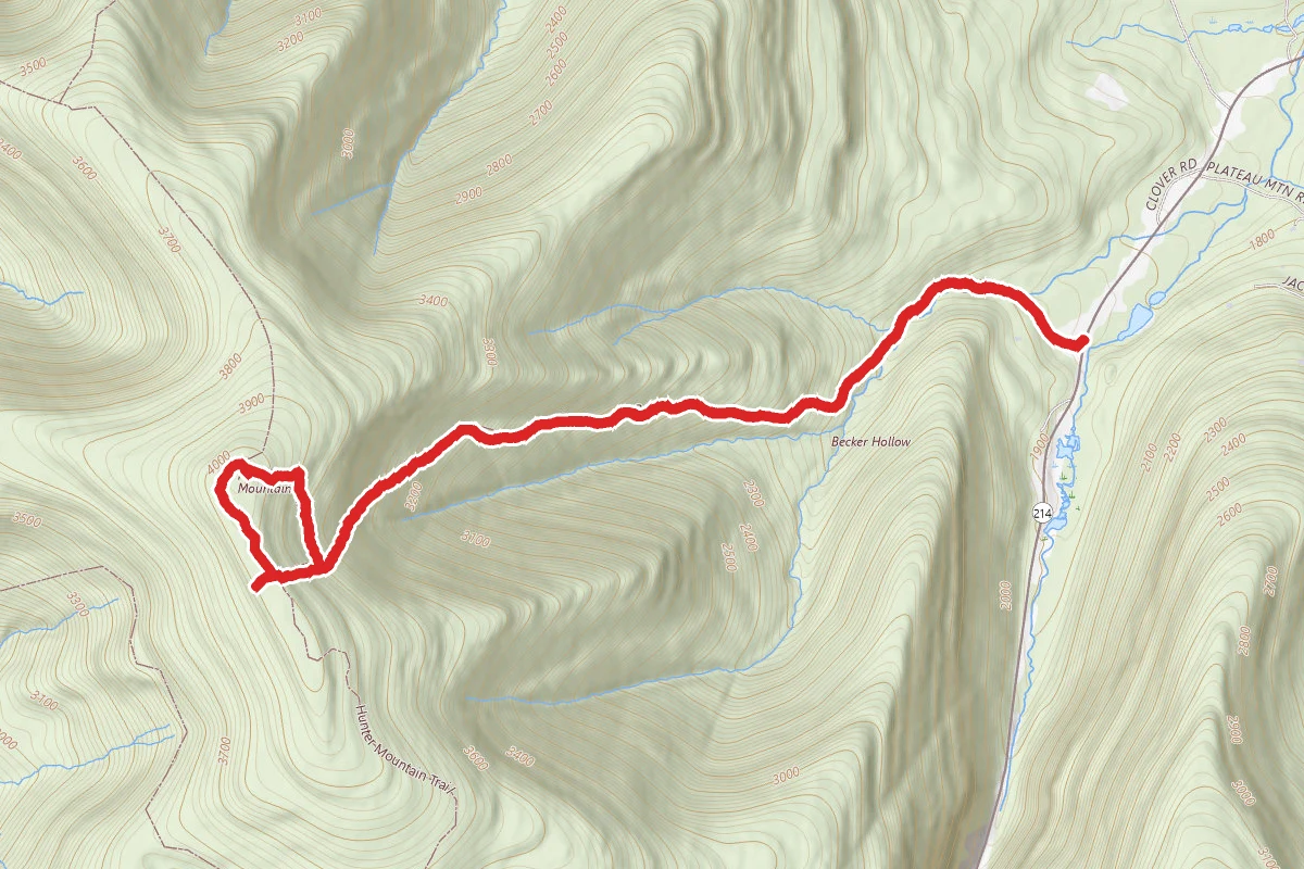 Hunter Mountain via Becker Hollow Trail