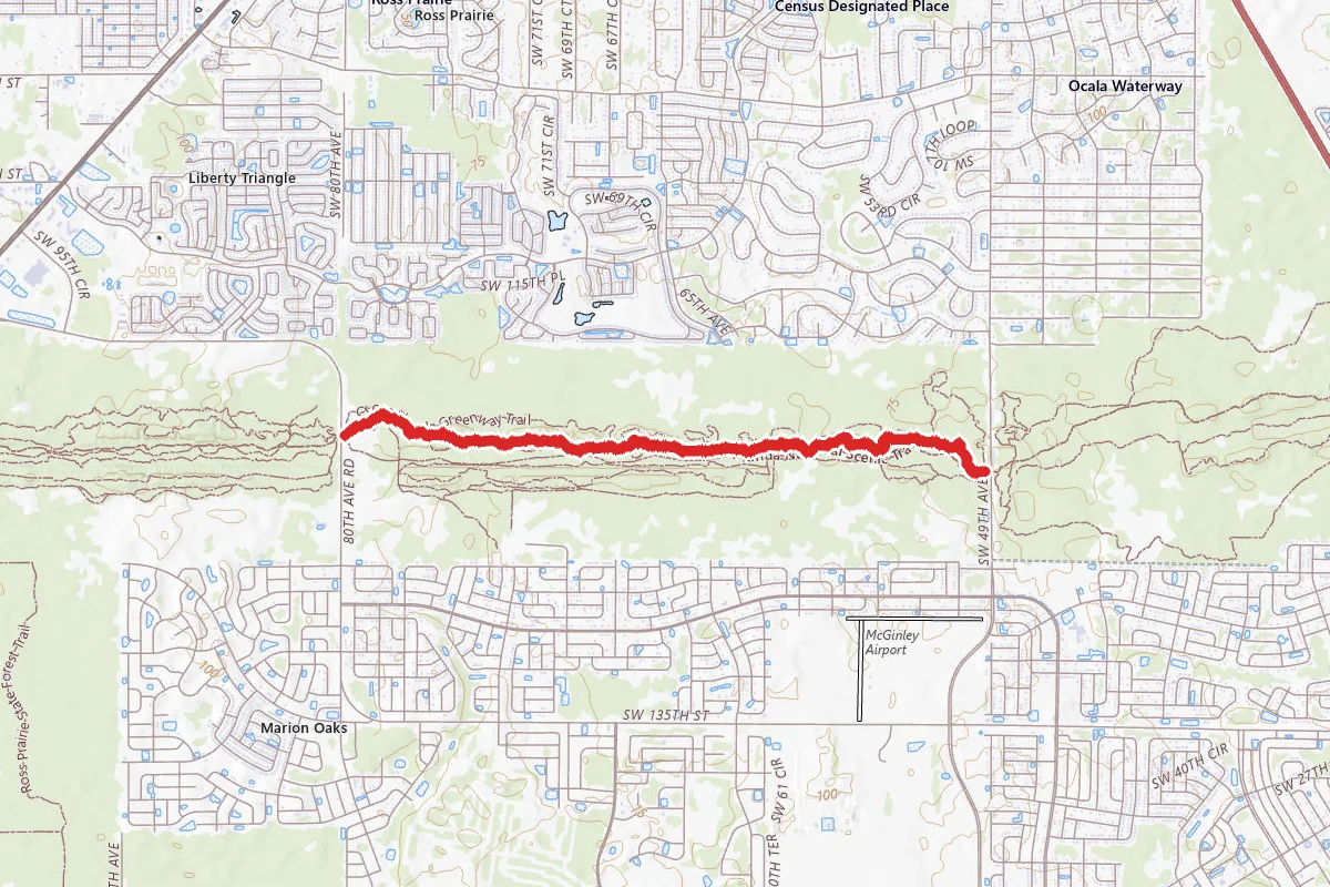 Marjorie Harris Carr Mountain Bike Loop from 49th Avenue Trailhead