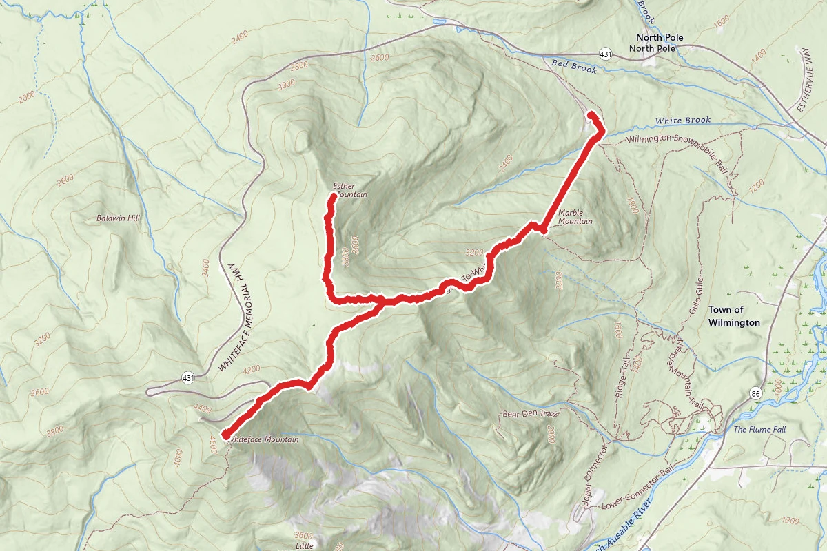 Whiteface, Lookout and Esther Mountains