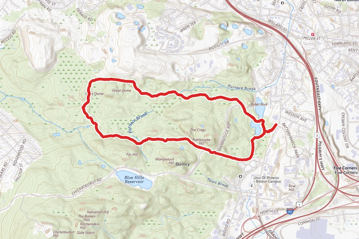 Skyline, Sawcut Notch, Indian Camp, and Pipe Loop