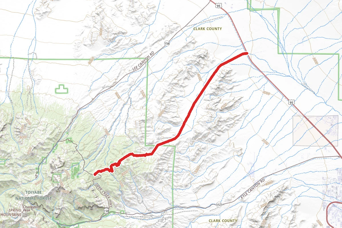 Lucky Strike Mine OHV Road