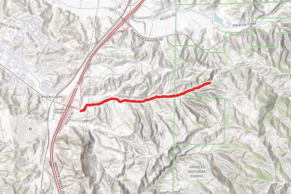 Whitney Canyon Park Trail